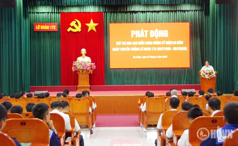 Lữ đoàn 172 phát động đợt thi đua cao điểm chào mừng 60 năm Ngày truyền thống