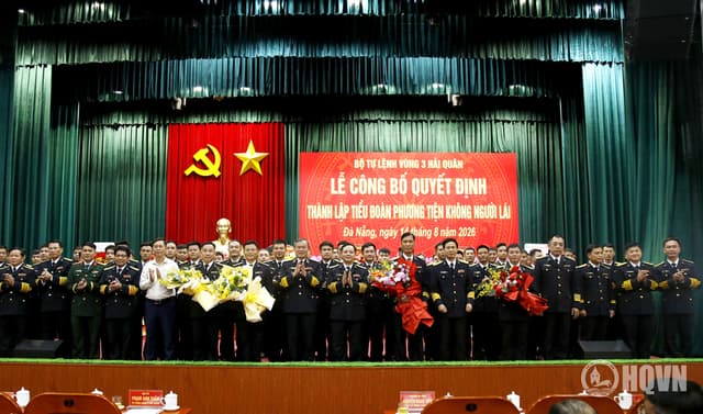 Thành lập Tiểu đoàn Phương tiện không người lái trực thuộc Vùng 3 Hải quân