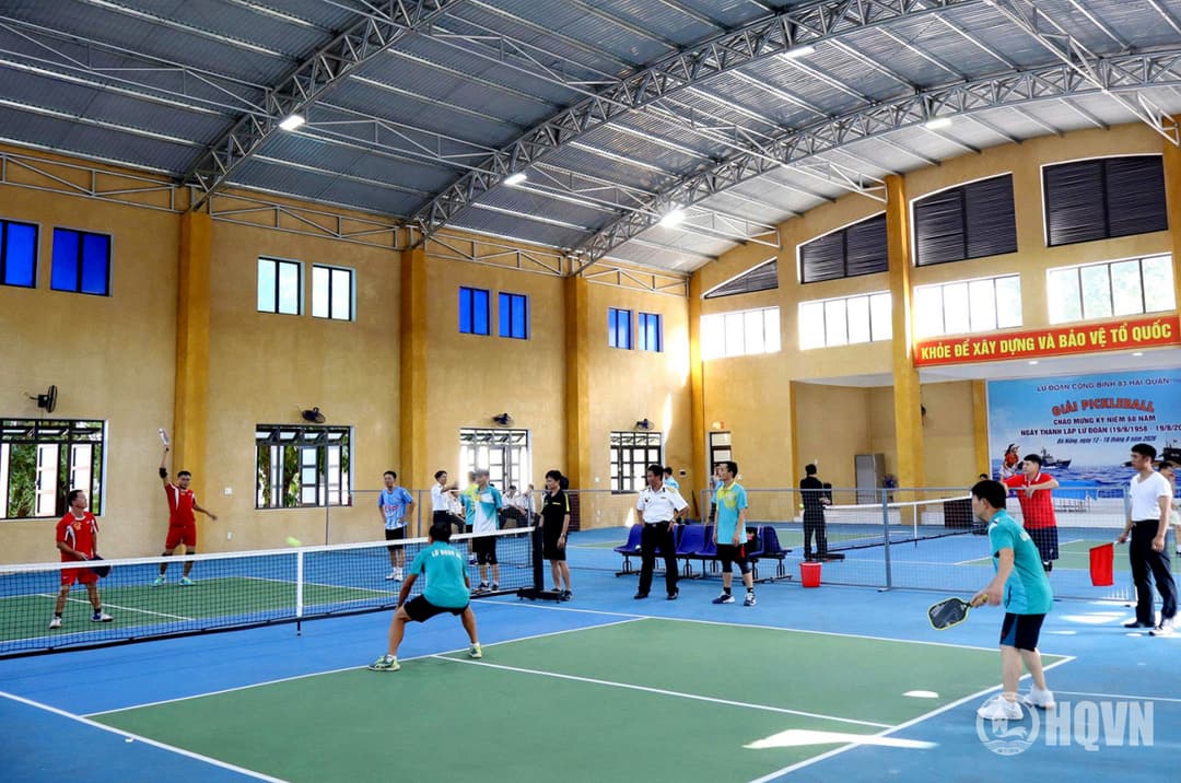 Lữ đoàn 83 Hải quân bế mạc giải thi đấu Pickleball