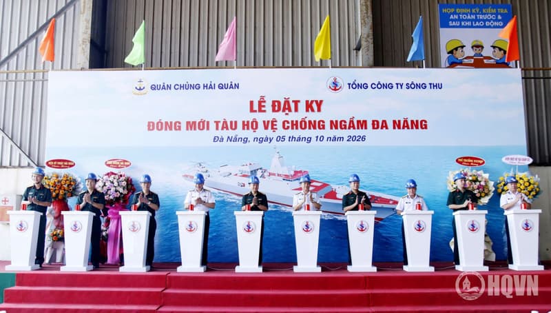 Lễ đặt ky đóng mới tàu hộ vệ chống ngầm đa năng