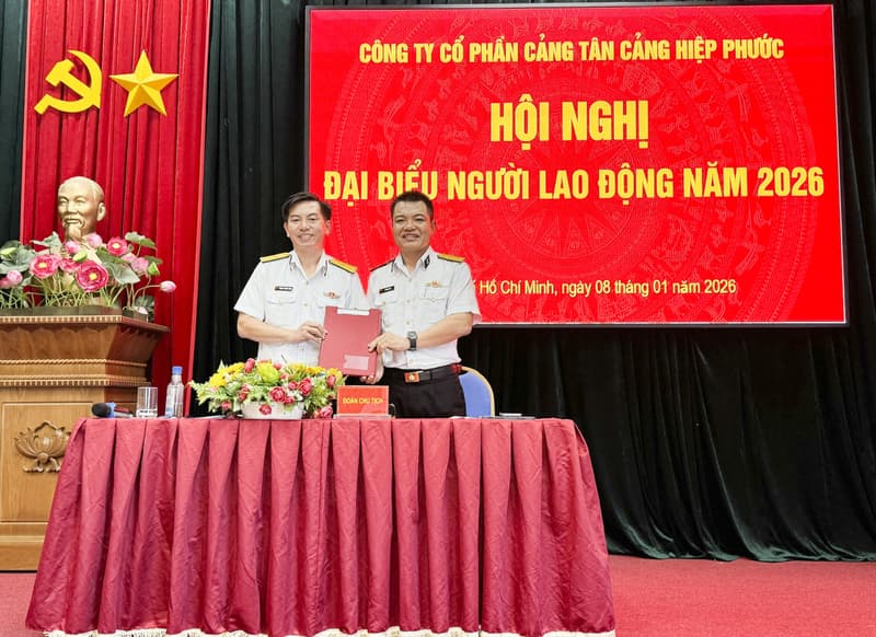 Công ty CP Cảng Tân Cảng Hiệp Phước tổ chức hội nghị người lao động lần thứ 15 năm 2026