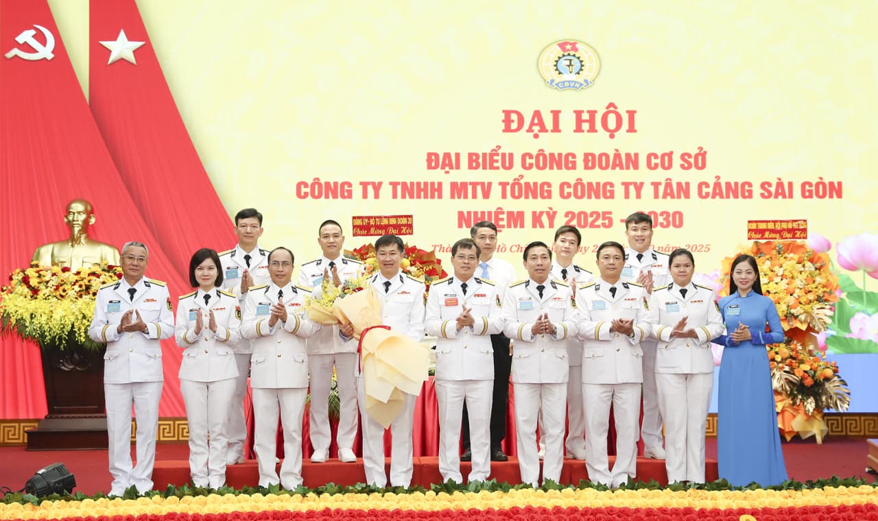 Đại hội Công đoàn cơ sở Tổng công ty Tân cảng Sài Gòn nhiệm kỳ 2025-2030