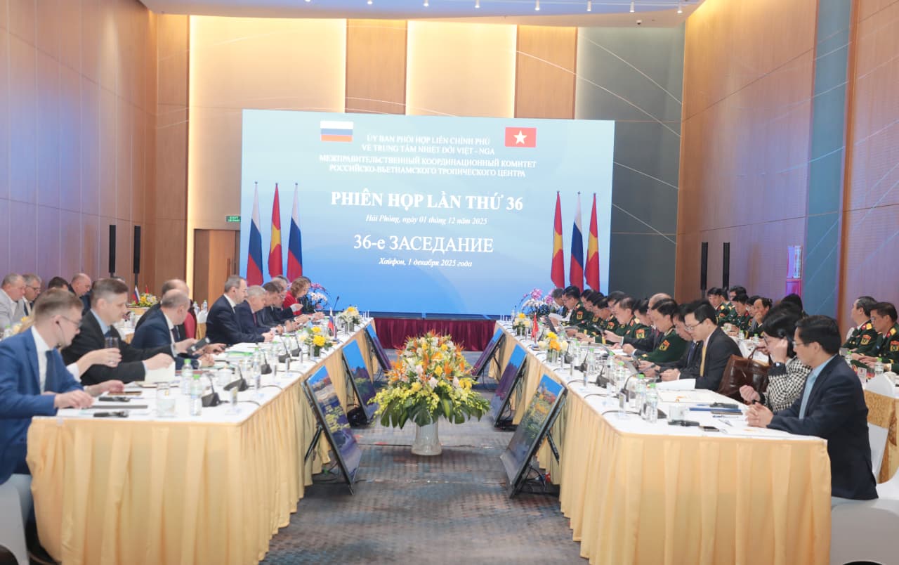 Phiên họp lần thứ 36 Ủy ban phối hợp Liên Chính phủ về Trung tâm nhiệt đới Việt-Nga