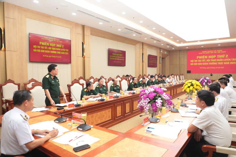 Phiên họp thứ hai Hội thi tàu tốt, Hội thao huấn luyện tàu Hải đội dân quân thường trực năm 2025