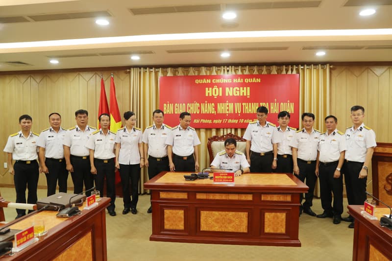 Bàn giao chức năng, nhiệm vụ của Thanh tra Hải quân