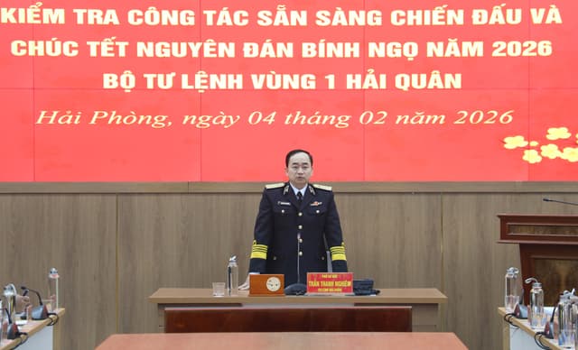 Tư lệnh Hải quân kiểm tra, chúc Tết các đơn vị khu vực Hải Phòng