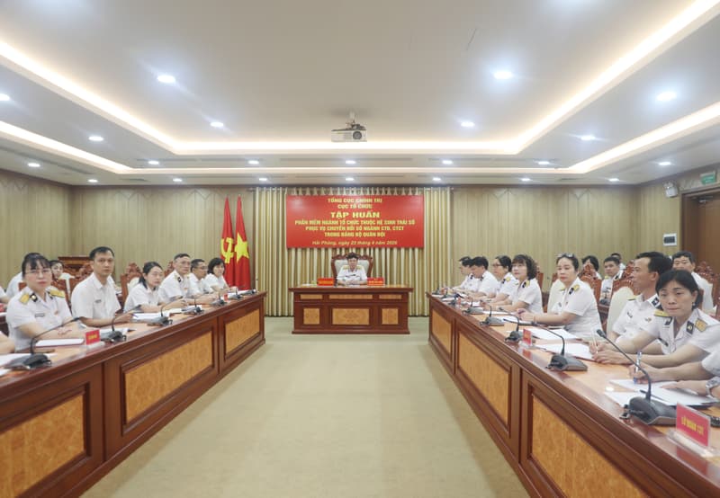 Tập huấn phần mềm ngành tổ chức thuộc Hệ sinh thái số phục vụ chuyển đổi số ngành CTĐ, CTCT trong Đảng bộ Quân đội