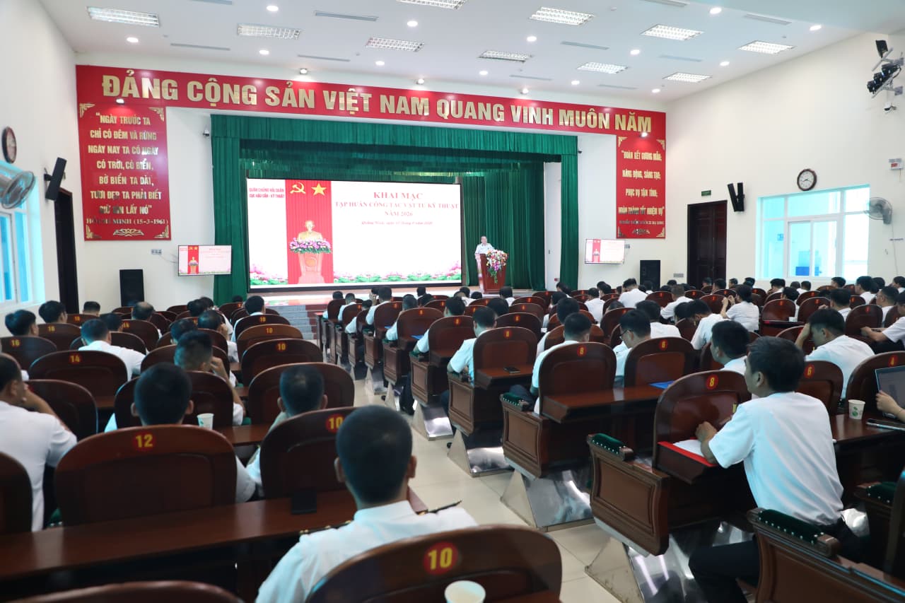 Quân chủng Hải quân khai mạc tập huấn ngành vật tư năm 2026