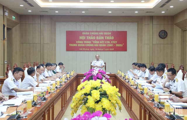 Hội thảo Công trình “Tổng kết công tác đảng, công tác chính trị trong Quân chủng Hải quân (2001-2025)”