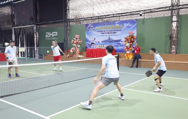 Khai mạc Giải giao lưu Pickleball cơ quan Bộ Tư lệnh Hải quân lần thứ nhất