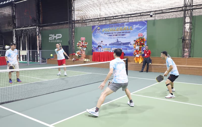 Khai mạc Giải giao lưu Pickleball cơ quan Bộ Tư lệnh Hải quân lần thứ nhất