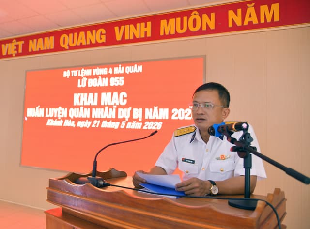 Lữ đoàn 955 khai mạc huấn luyện quân nhân dự bị năm 2026