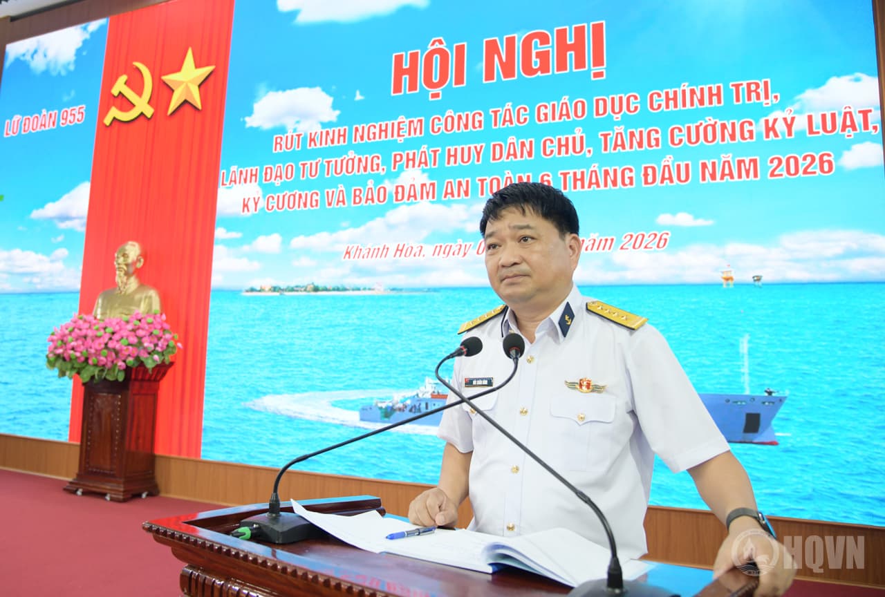 Lữ đoàn 955 rút kinh nghiệm công tác giáo dục chính trị, lãnh đạo tư tưởng, tăng cường kỷ luật