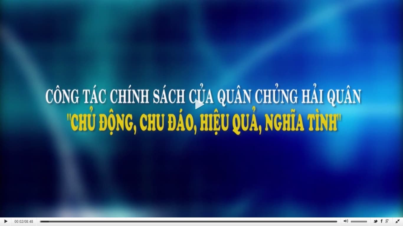Công tác chính sách của Quân chủng Hải quân