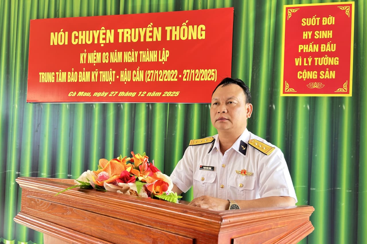 Trung tâm Bảo đảm Kỹ thuật-Hậu cần Vùng 5 nói chuyện truyền thống