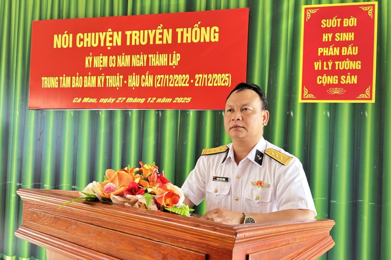 Trung tâm Bảo đảm Kỹ thuật-Hậu cần Vùng 5 nói chuyện truyền thống