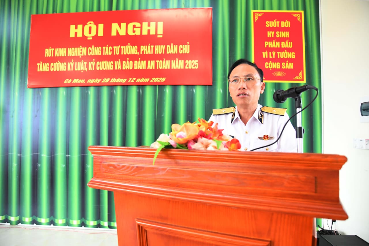 Trung tâm Bảo đảm Kỹ thuật-Hậu Vùng 5 thực hiện tốt công tác tư tưởng, quản lý kỷ luật và bảo đảm an toàn