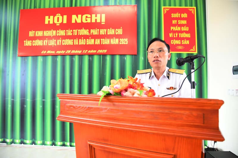 Trung tâm Bảo đảm Kỹ thuật-Hậu Vùng 5 thực hiện tốt công tác tư tưởng, quản lý kỷ luật và bảo đảm an toàn