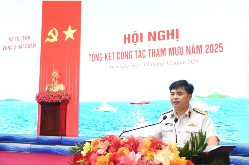 Vùng 5 Hải quân tổng kết công tác tham mưu năm 2025