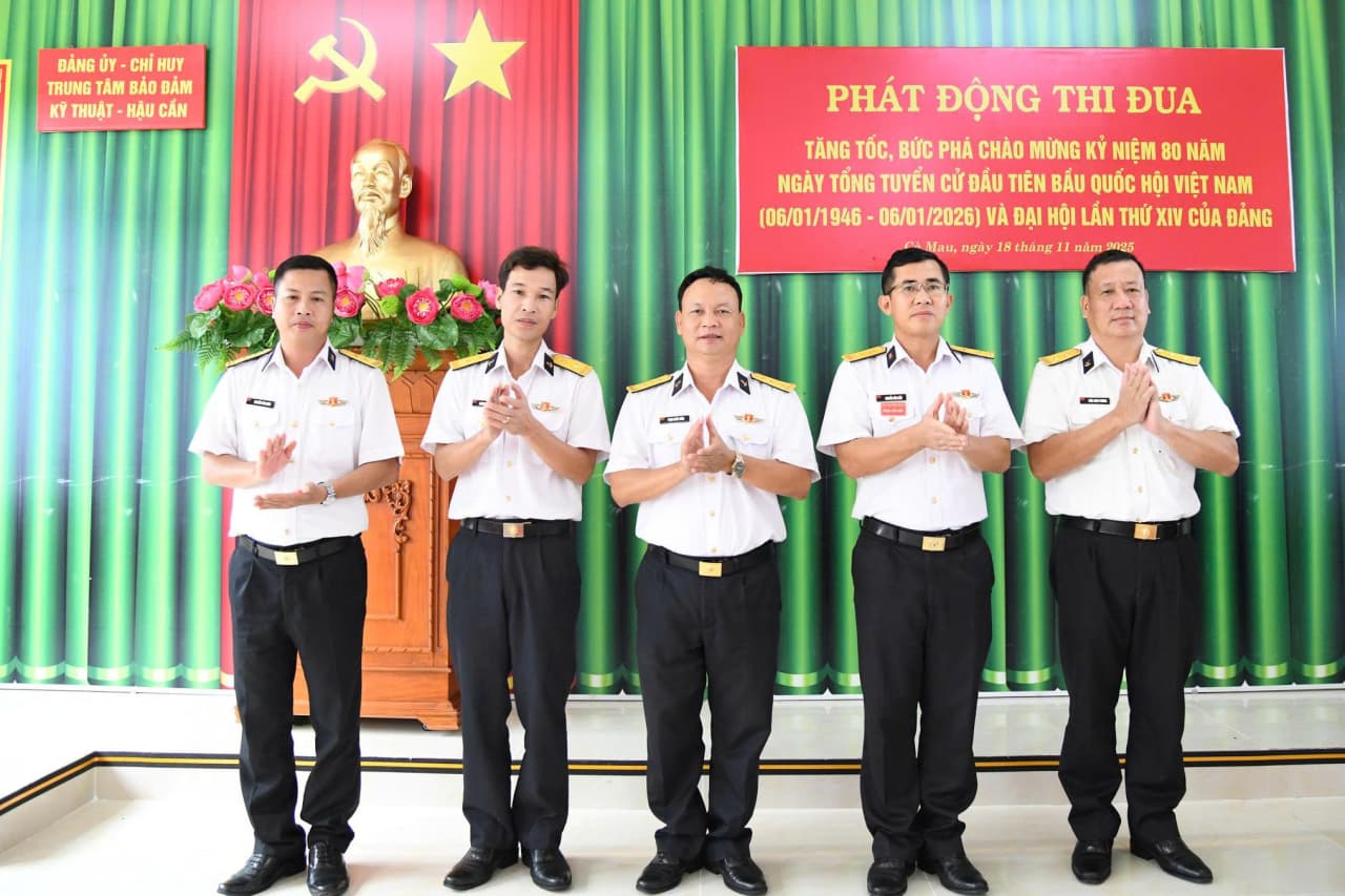Trung tâm Bảo đảm Kỹ thuật - Hậu cần Vùng 5 phát động thi đua tăng tốc, bứt phá