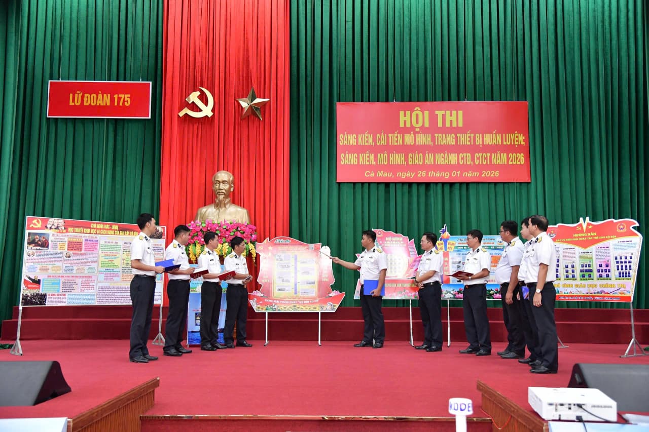 Lữ đoàn 175 tổ chức Hội thi sáng kiến, mô hình học cụ năm 2026