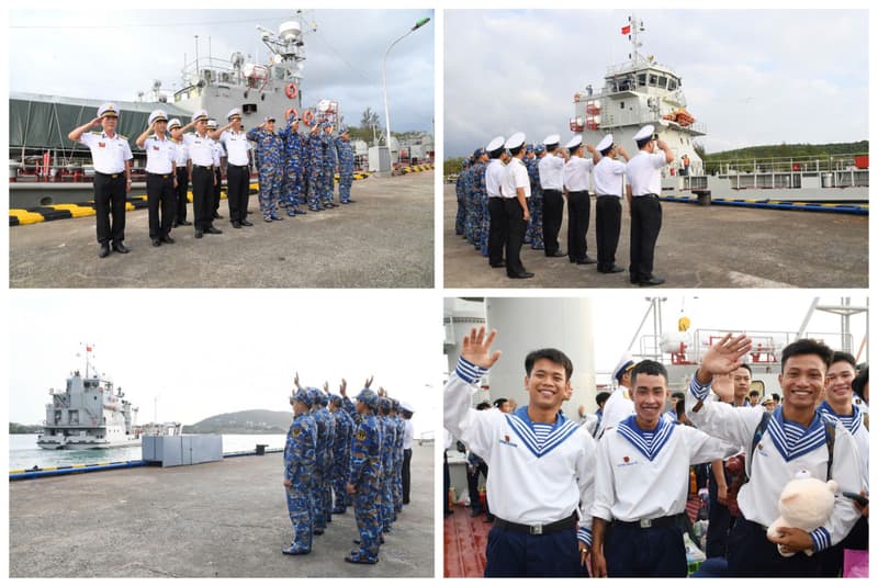 Những khoảnh khắc trong ngày xuất ngũ của quân nhân Vùng 5 Hải quân