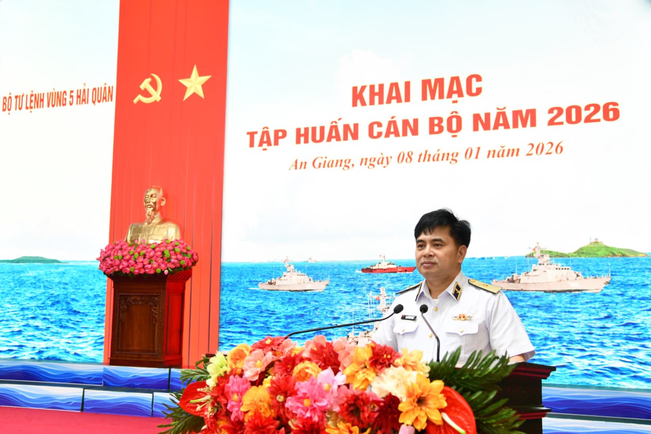 Vùng 5 Hải quân khai mạc tập huấn cán bộ năm 2026