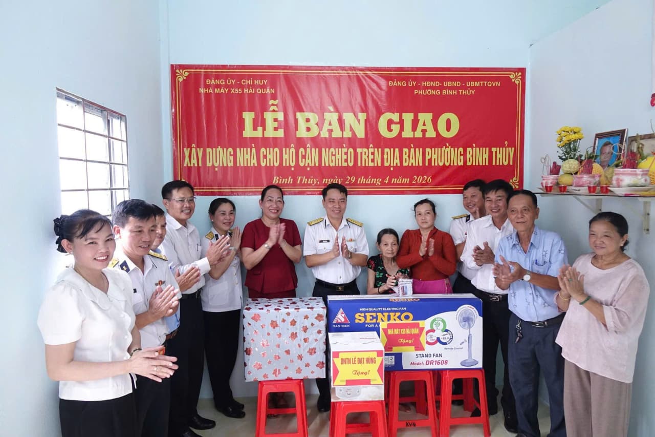 Nhà máy X55 Hải quân hỗ trợ xây dựng nhà “Đại đoàn kết”