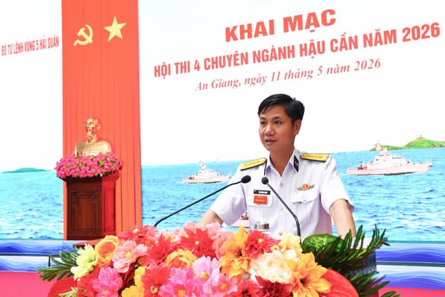Vùng 5 Hải quân khai mạc Hội thi 4 chuyên ngành hậu cần năm 2026