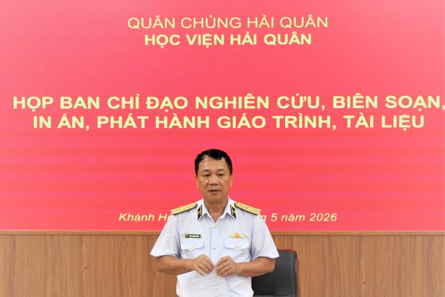 Học viện Hải quân triển khai công tác nghiên cứu, biên soạn giáo trình, tài liệu dạy học giai đoạn 2026-2030