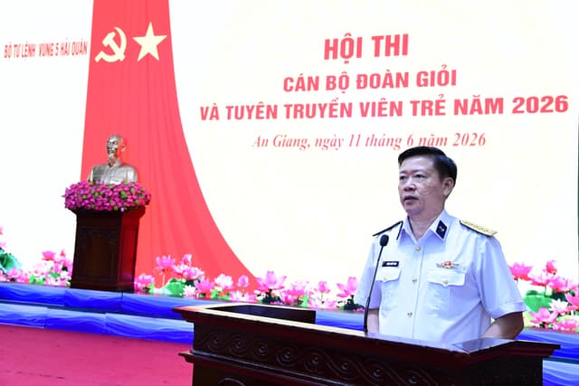 Vùng 5 Hải quân khai mạc Hội thi cán bộ đoàn giỏi và tuyên truyền viên trẻ năm 2026