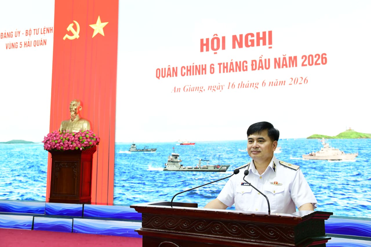 Vùng 5 Hải quân: Hội nghị quân chính 6 tháng đầu năm 2026