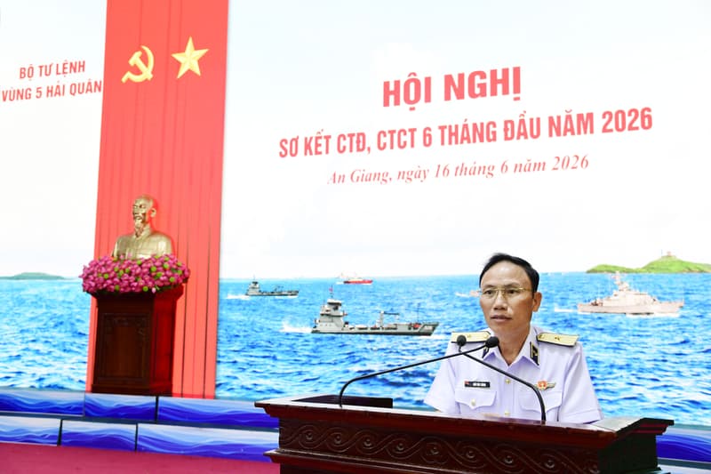 Vùng 5 Hải quân: Sơ kết công tác đảng, công tác chính trị 6 tháng đầu năm 2026