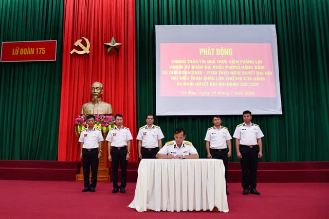 Lữ đoàn 175 phát động thi đua thực hiện thắng lợi nhiệm vụ quân sự, quốc phòng