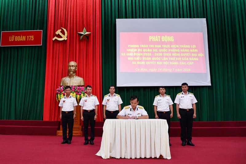 Lữ đoàn 175 phát động thi đua thực hiện thắng lợi nhiệm vụ quân sự, quốc phòng