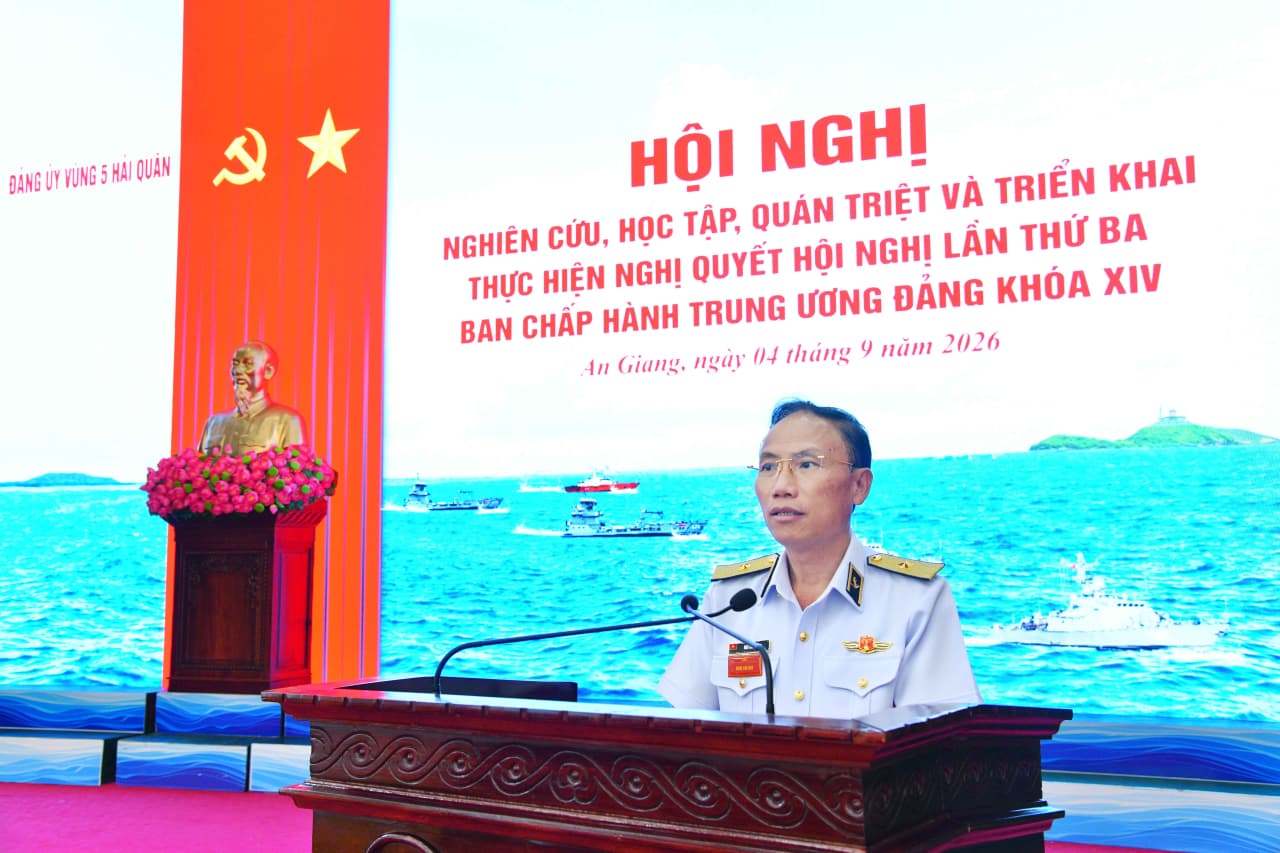 Vùng 5 Hải quân quán triệt Nghị quyết Hội nghị Trung ương 3 khóa XIV