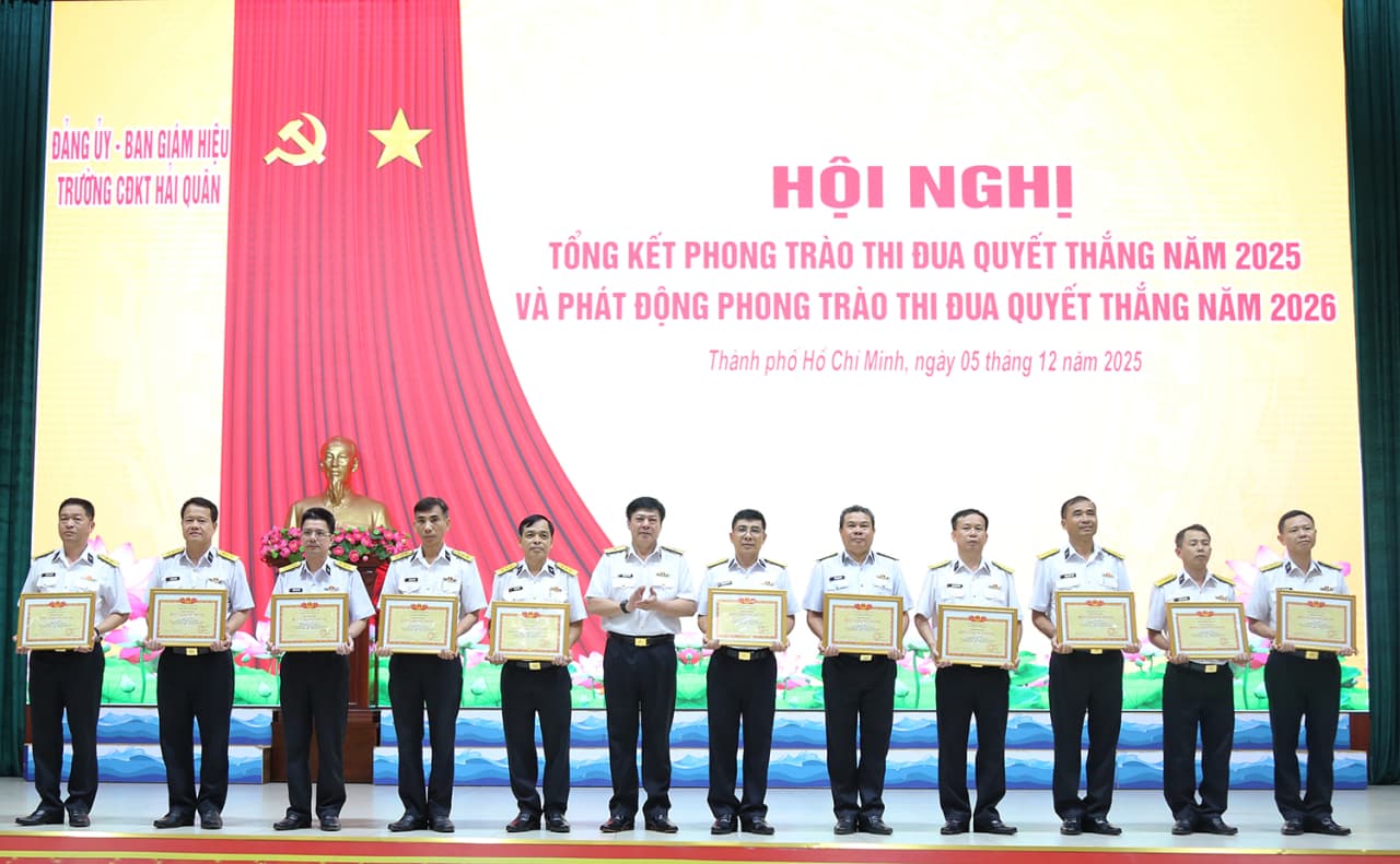 Trường Cao đẳng Kỹ thuật Hải quân hoàn thành xuất sắc nhiệm vụ giáo dục-đào tạo