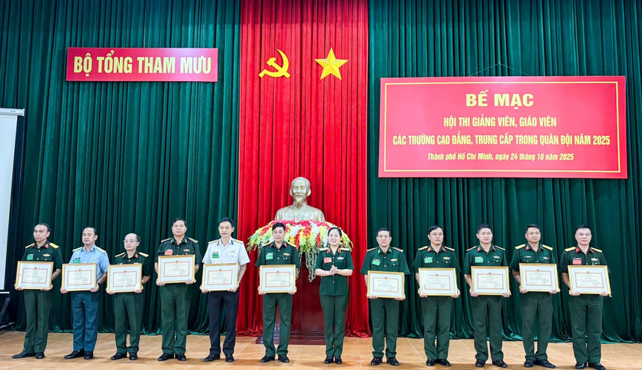 Trường Cao đẳng Kỹ thuật Hải quân giành giải Ba toàn đoàn Hội thi giảng viên, giáo viên giỏi toàn quân