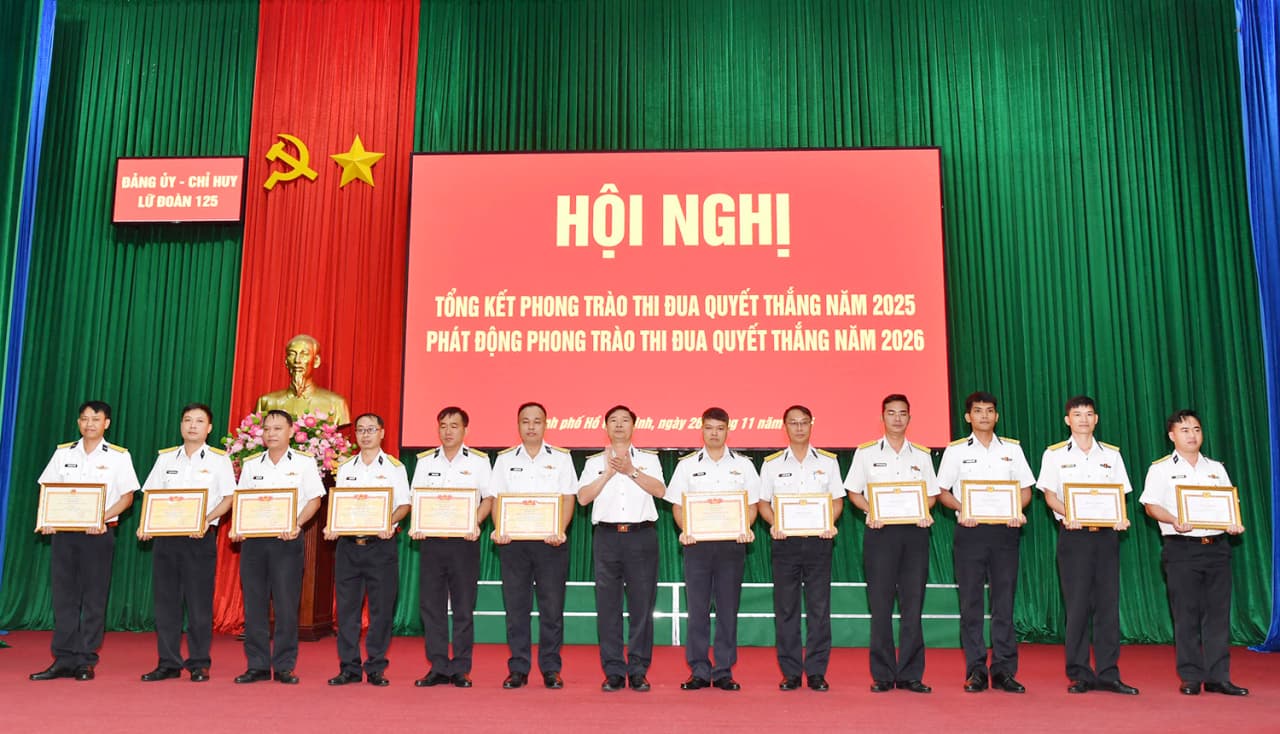 Lữ đoàn 125 hoàn thành tốt nhiệm vụ năm 2025