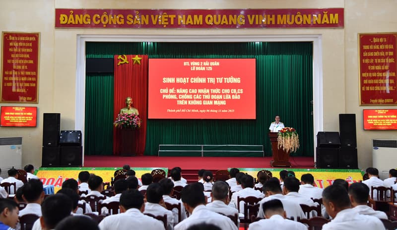 Lữ đoàn 125: Sinh hoạt chính trị tư tưởng chuyên đề