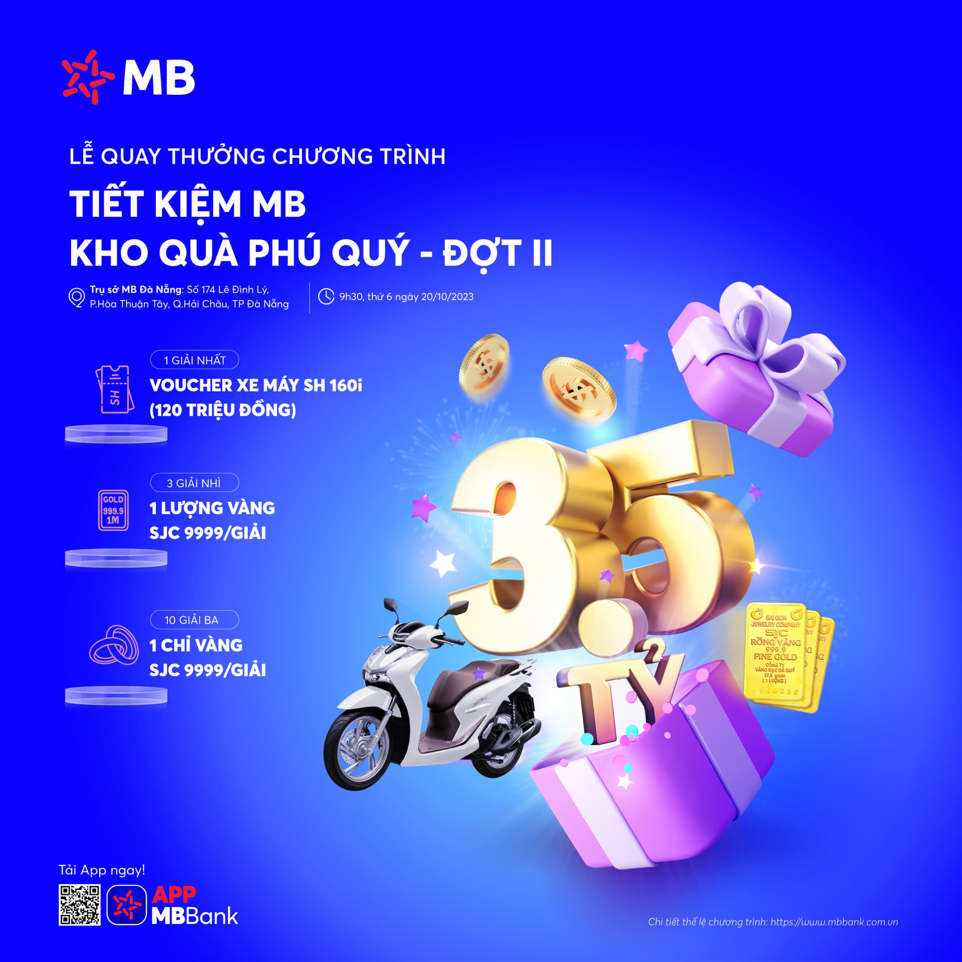MB Lễ quay thưởng Chương trình “Tiết kiệm MB – Kho quà Phú Quý” - Đợt 2