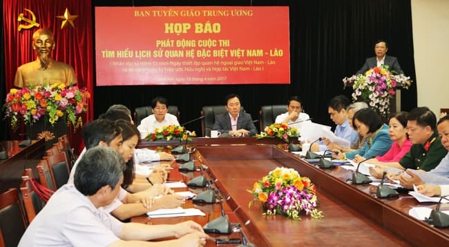 Đề cương nội dung chính 12 chủ đề thi viết tìm hiểu “Lịch sử quan hệ đặc biệt Việt Nam – Lào”