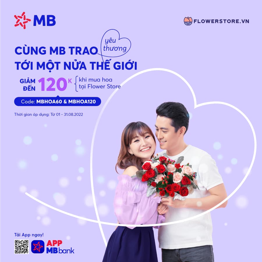 [MB x FLOWER STORE] Cùng MB trao yêu thương tới một nửa thế giới
