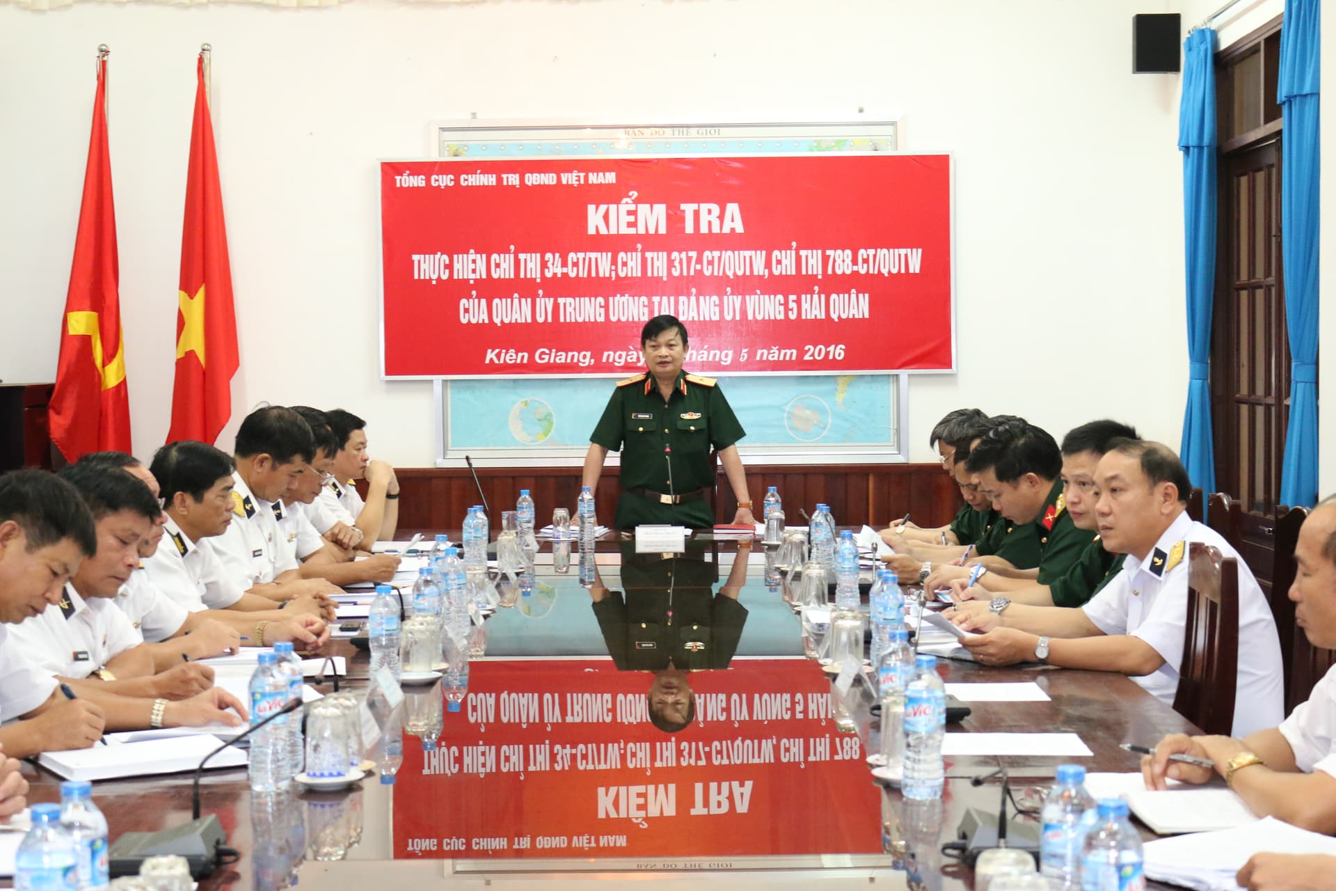 Cục Tuyên huấn, Tổng cục Chính trị kiểm tra tại Vùng 5 Hải quân