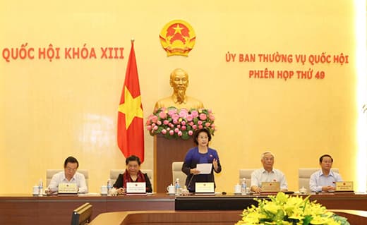 Khai mạc phiên họp thứ 49 của Ủy ban Thường vụ Quốc hội