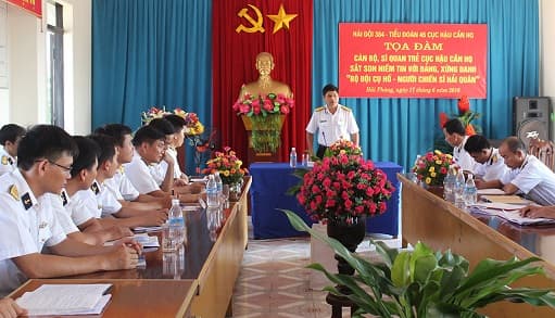 Cục Hậu cần Hải quân tọa đàm cán bộ, sĩ quan trẻ