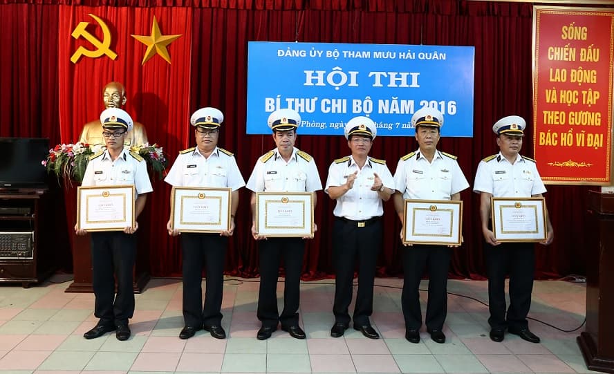 Bộ Tham mưu Hải quân: 100% bí thư chi bộ dự thi xếp loại khá, giỏi