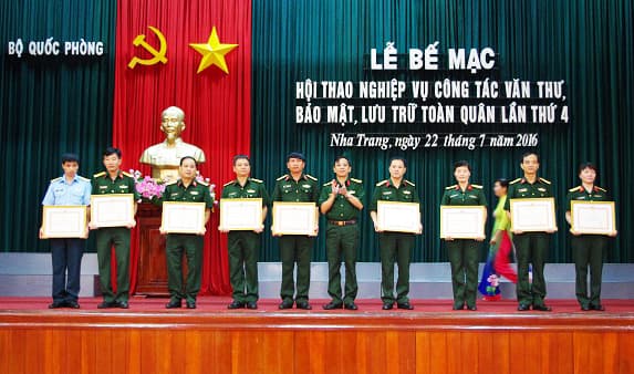 Hội thao nghiệp vụ công tác văn thư, bảo mật, lưu trữ toàn quân lần thứ 4