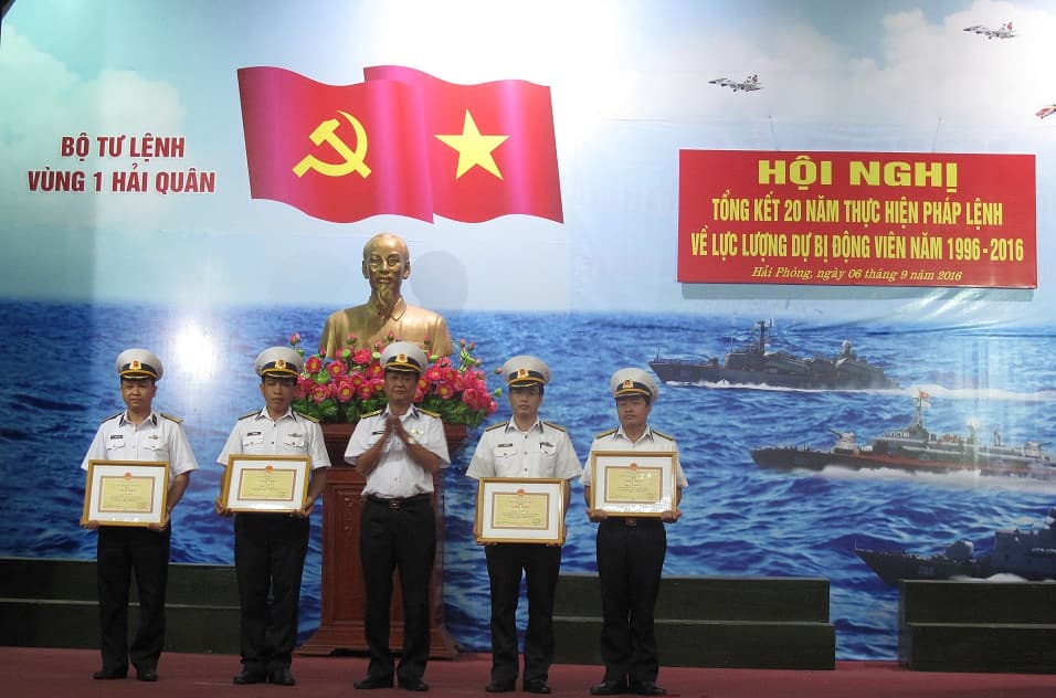 Vùng 1 Hải quân: Tổng kết 20 năm thực hiện Pháp lệnh về Lực lượng Dự bị động viên