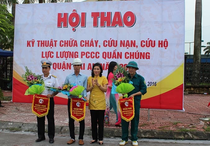 Công ty 128 Hải quân đạt giải Nhì tại Hội thao Kỹ thuật chữa cháy và cứu nạn, cứu hộ 